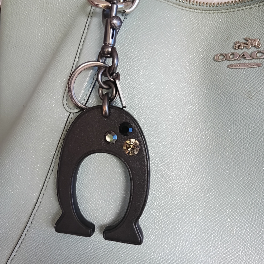 Coach Light Blue Leather Tote - Picture 8 of 16